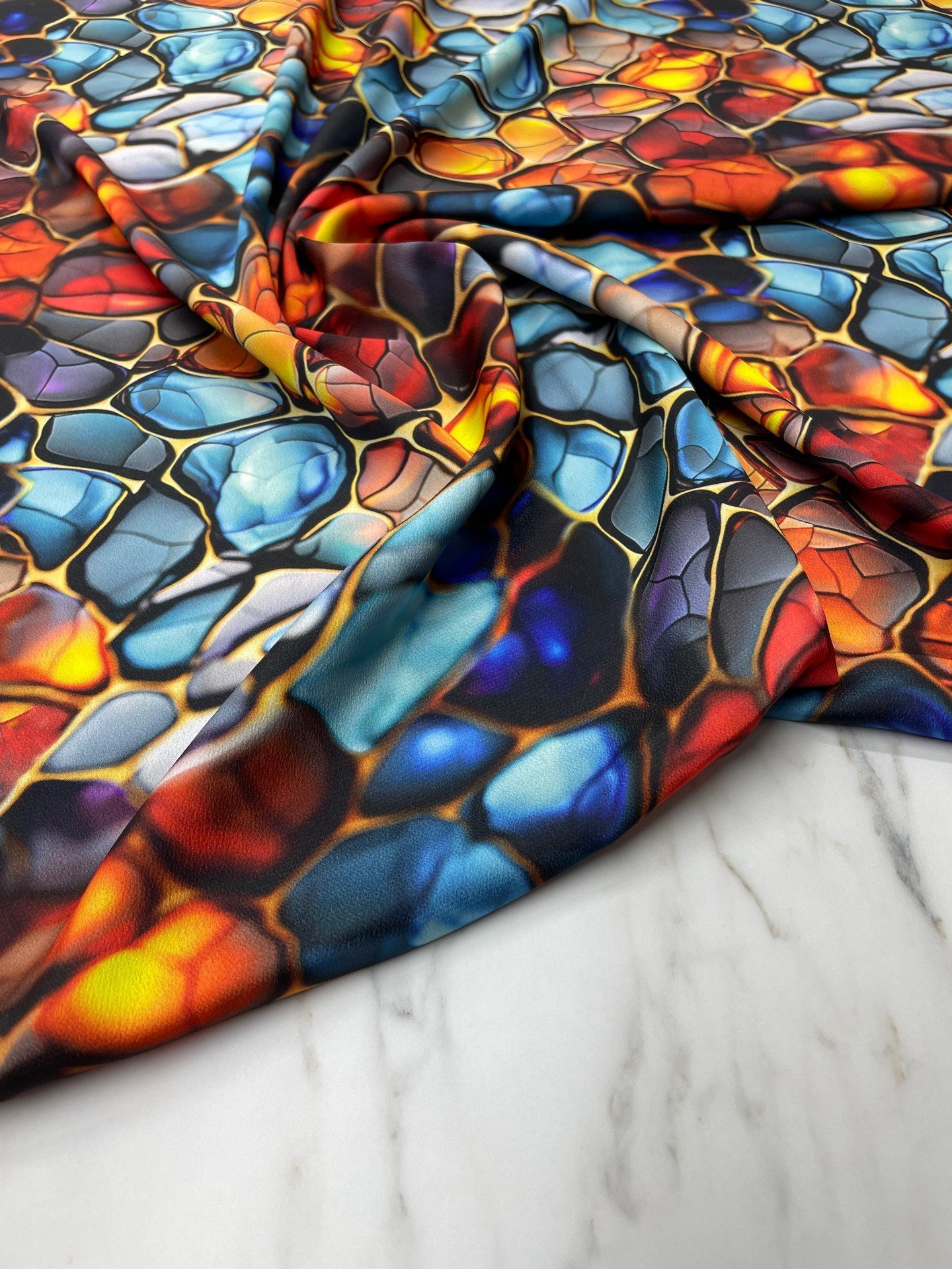 Kristal Desen Elbiselik Gömleklik Tivil Saten Kumaş