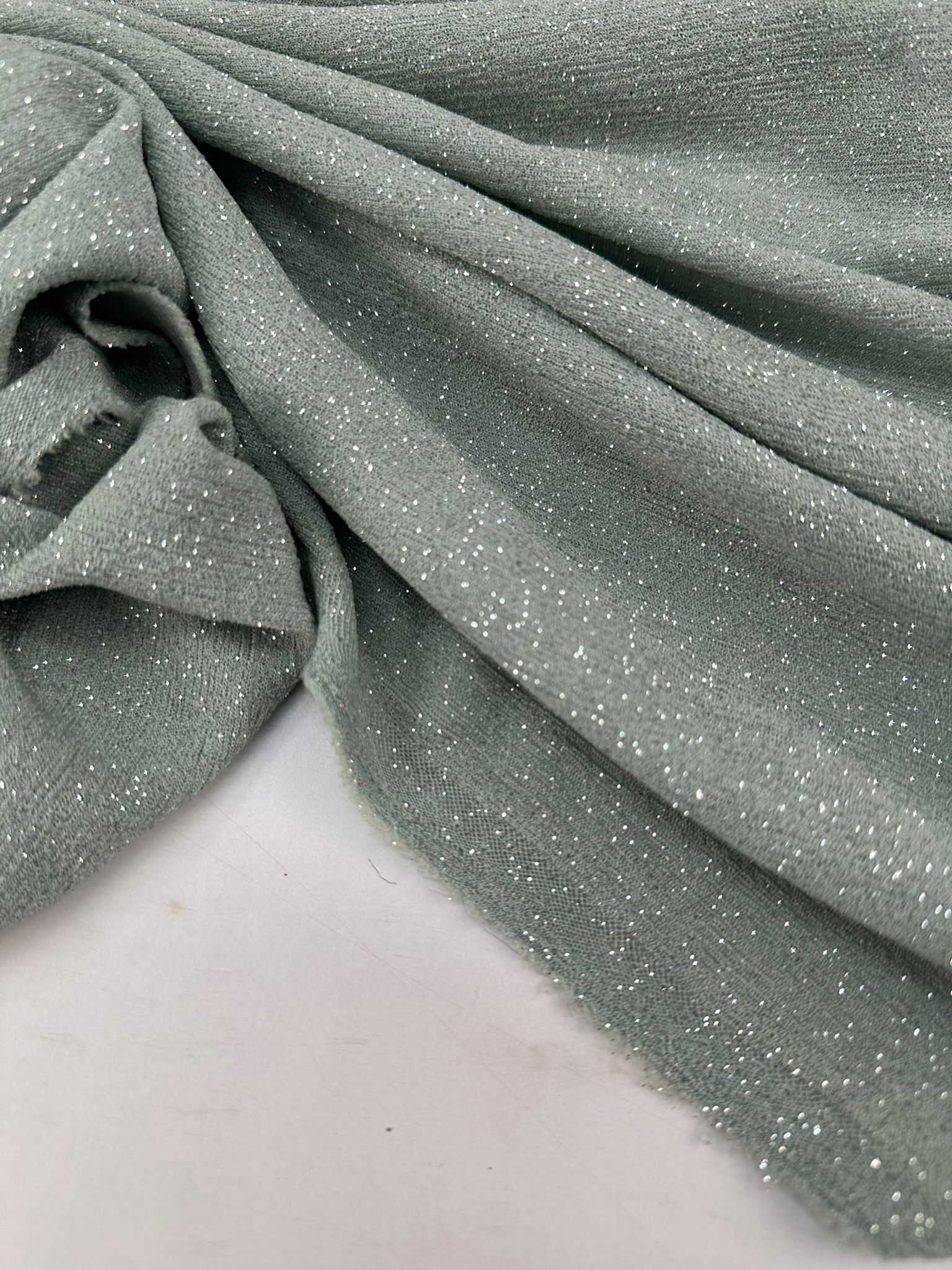 Mint Yeşili Likralı Örme Kumaş