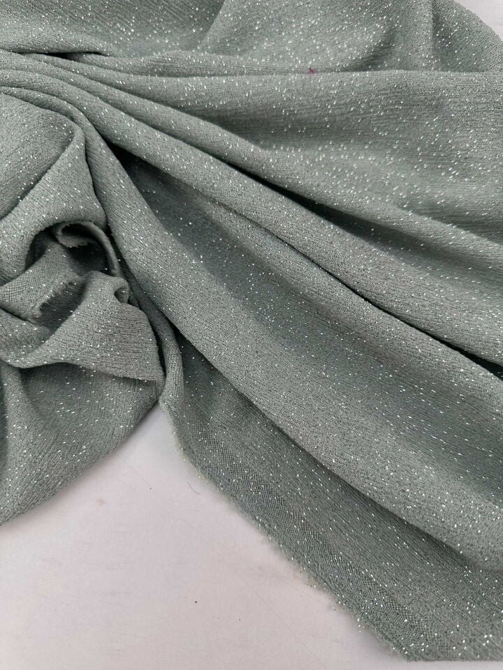 Mint Yeşili Likralı Örme Kumaş