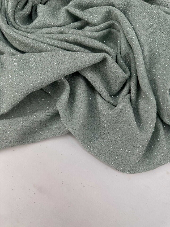 Mint Yeşili Likralı Örme Kumaş