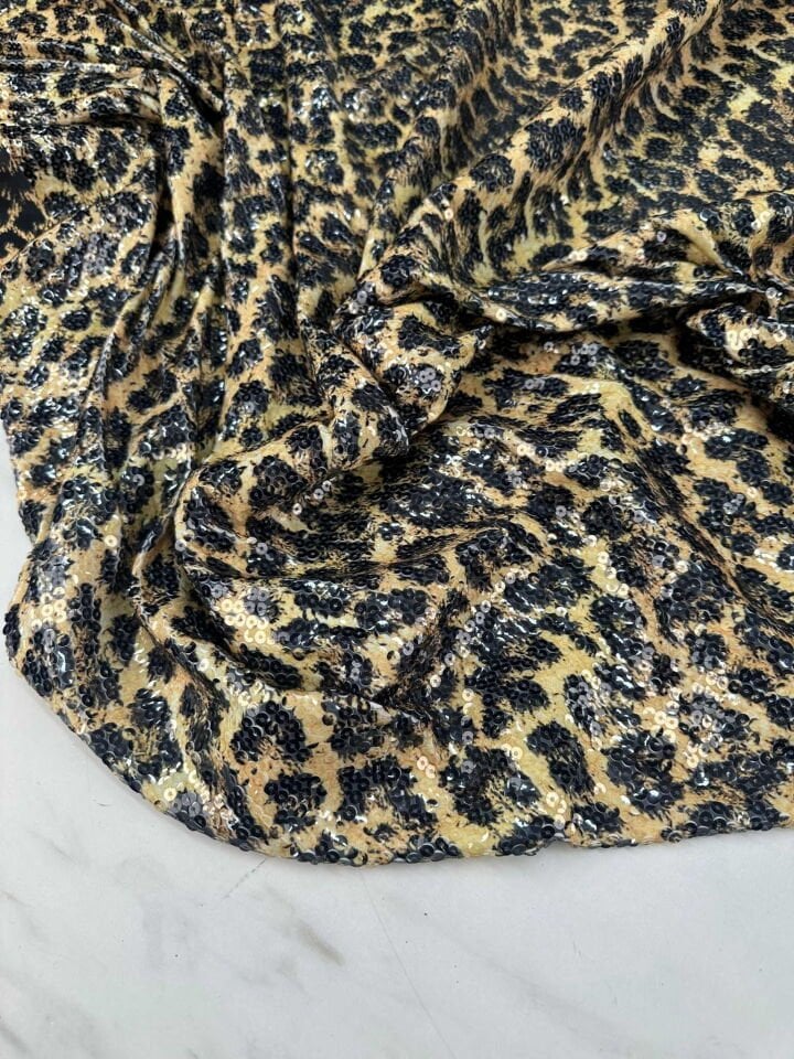 Leopar Desen Payet Kumaş