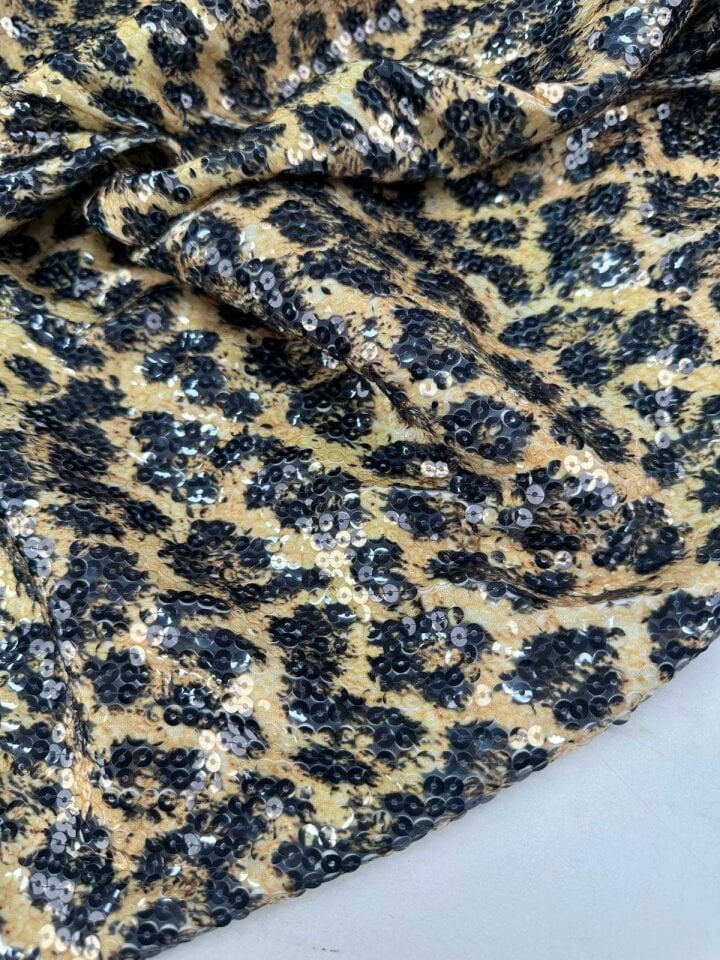 Leopar Desen Payet Kumaş
