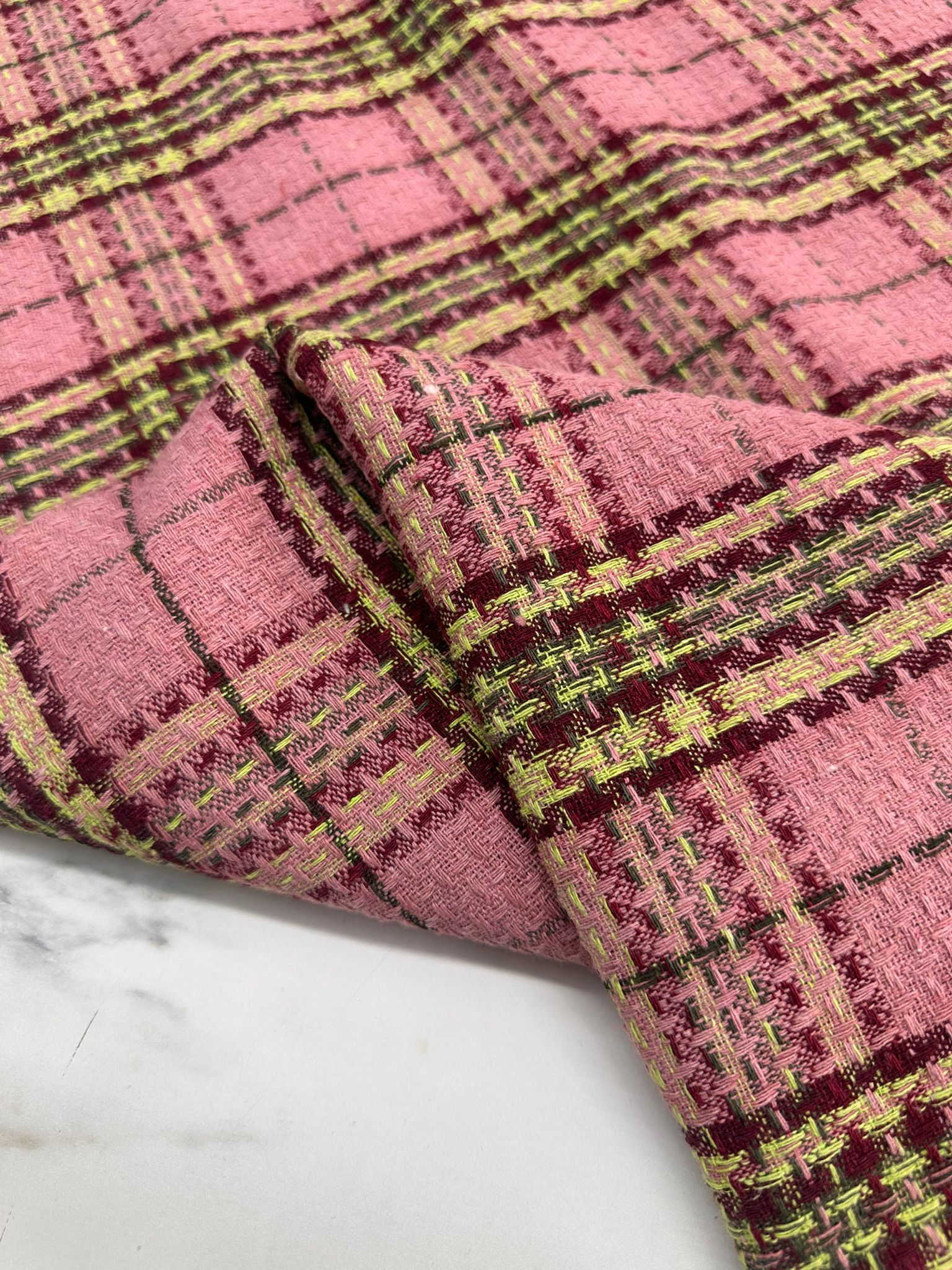 Kışlık Şanel Dokuma Kumaş Etek Ceket Elbise Yelek