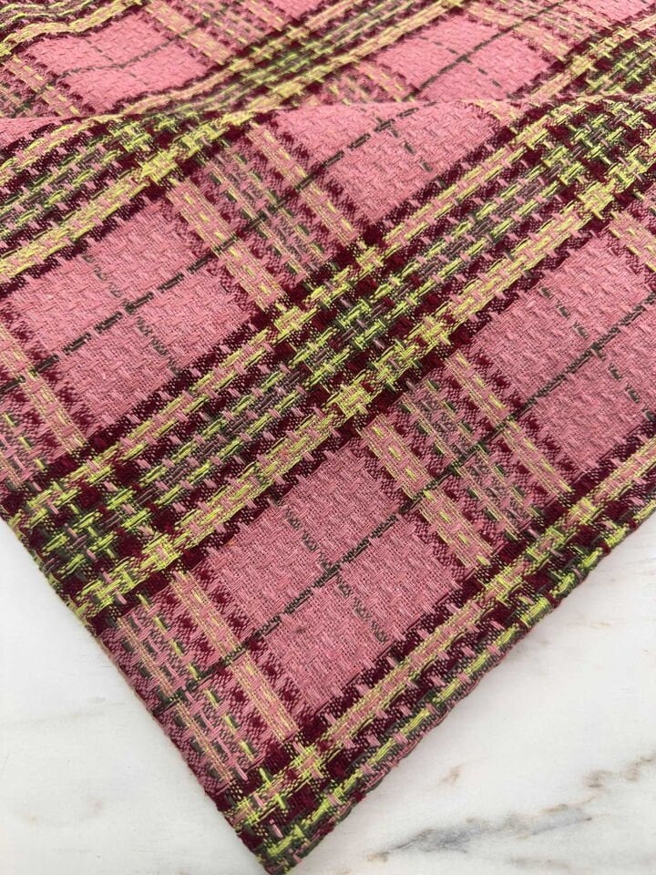 Kışlık Şanel Dokuma Kumaş Etek Ceket Elbise Yelek