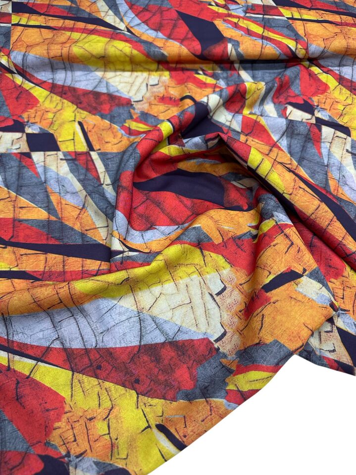 Leo Desen Elbiselik Gömleklik Krep Kumaş