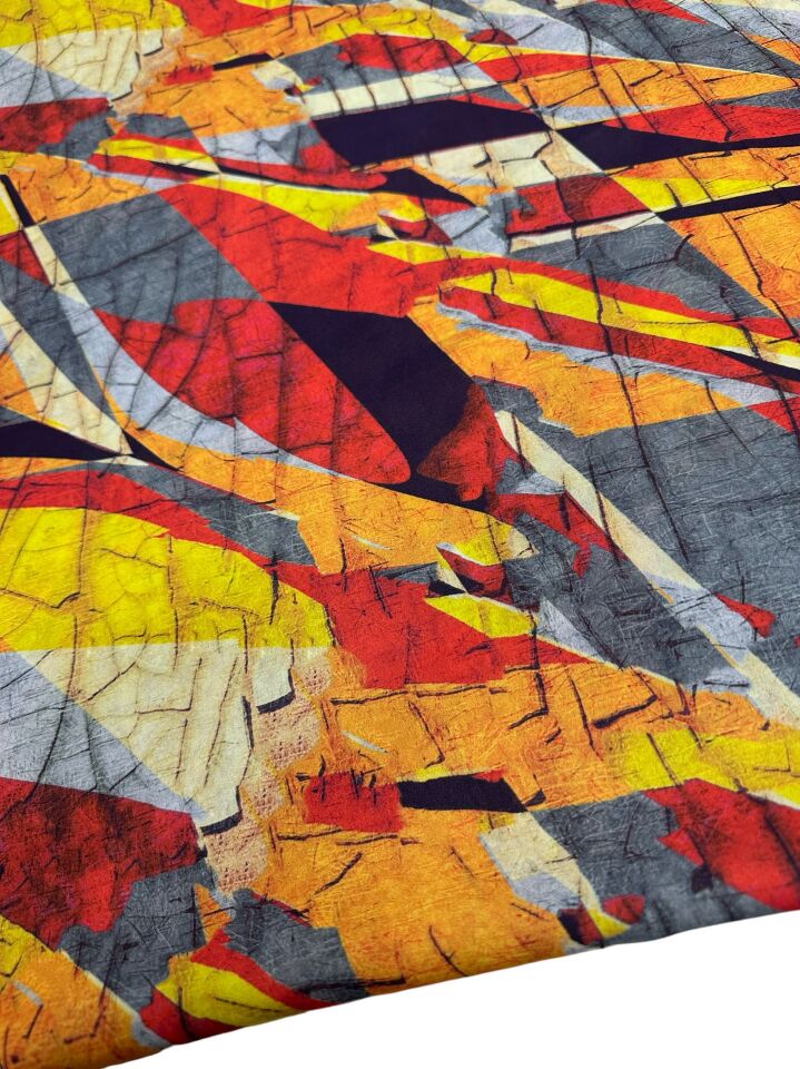 Leo Desen Elbiselik Gömleklik Krep Kumaş