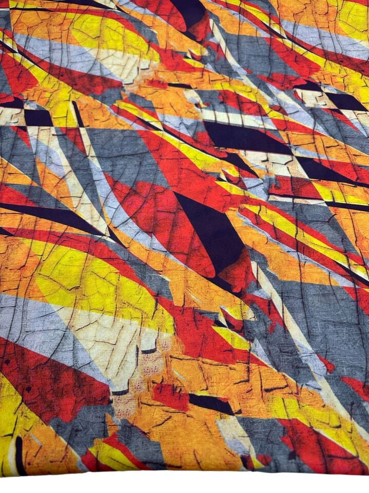 Leo Desen Elbiselik Gömleklik Krep Kumaş