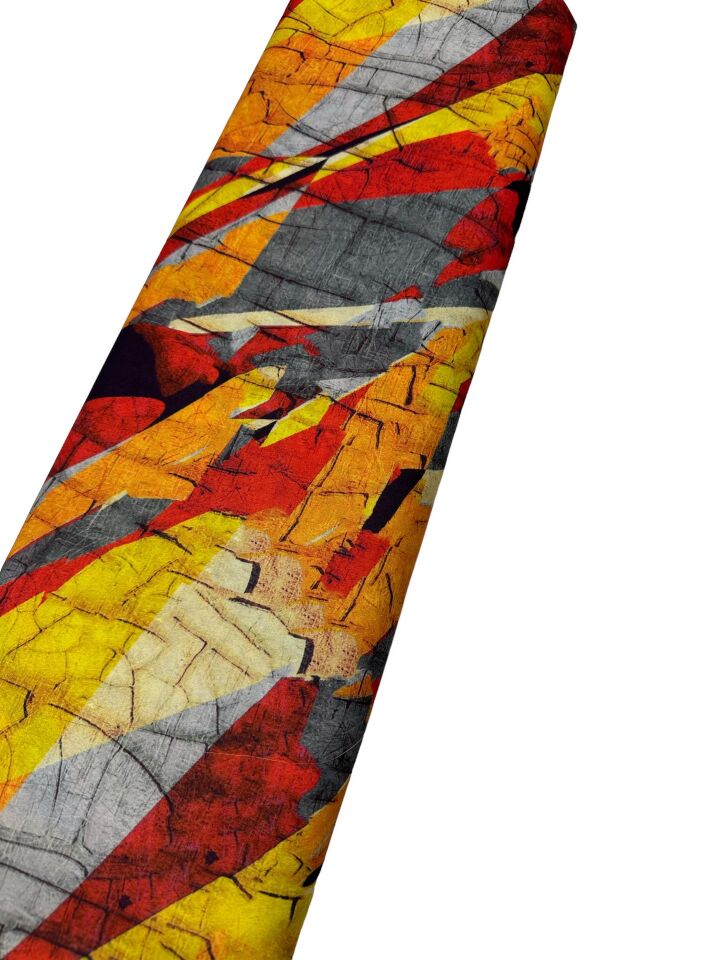 Leo Desen Elbiselik Gömleklik Krep Kumaş