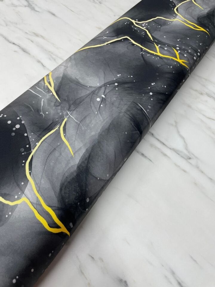 Gri Mermer Desen Elbiselik Gömleklik Tivil Saten Kumaş