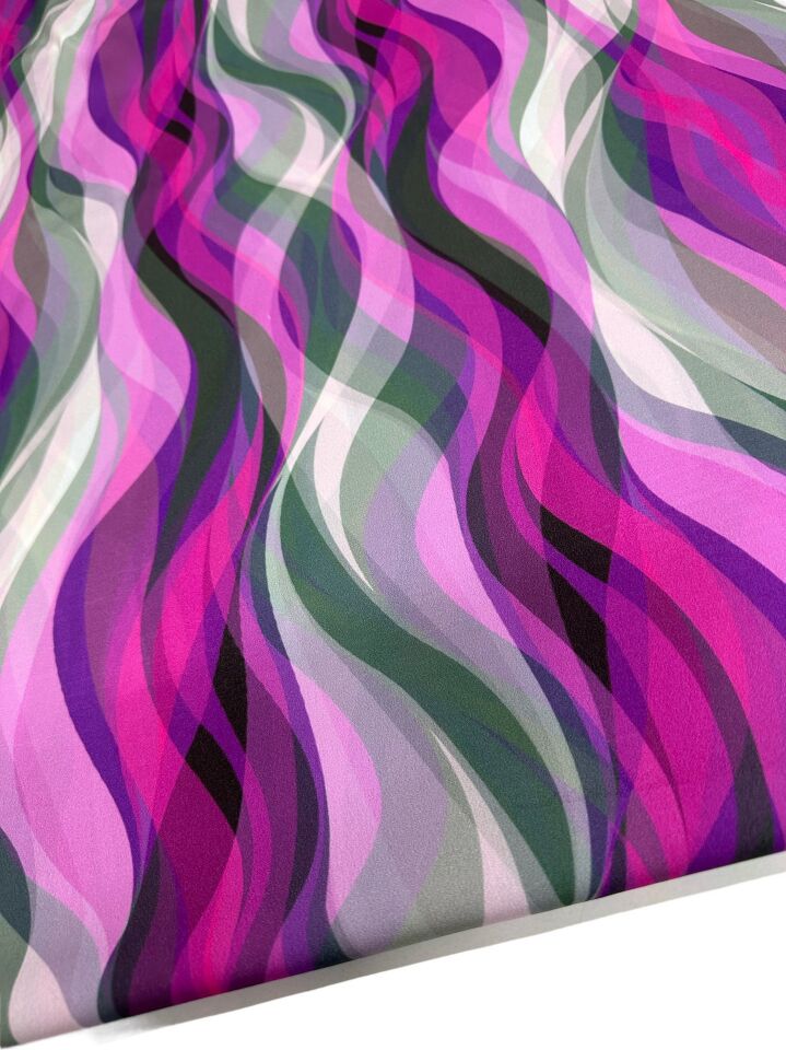 Liva Desen Elbiselik Gömleklik Krep Kumaş