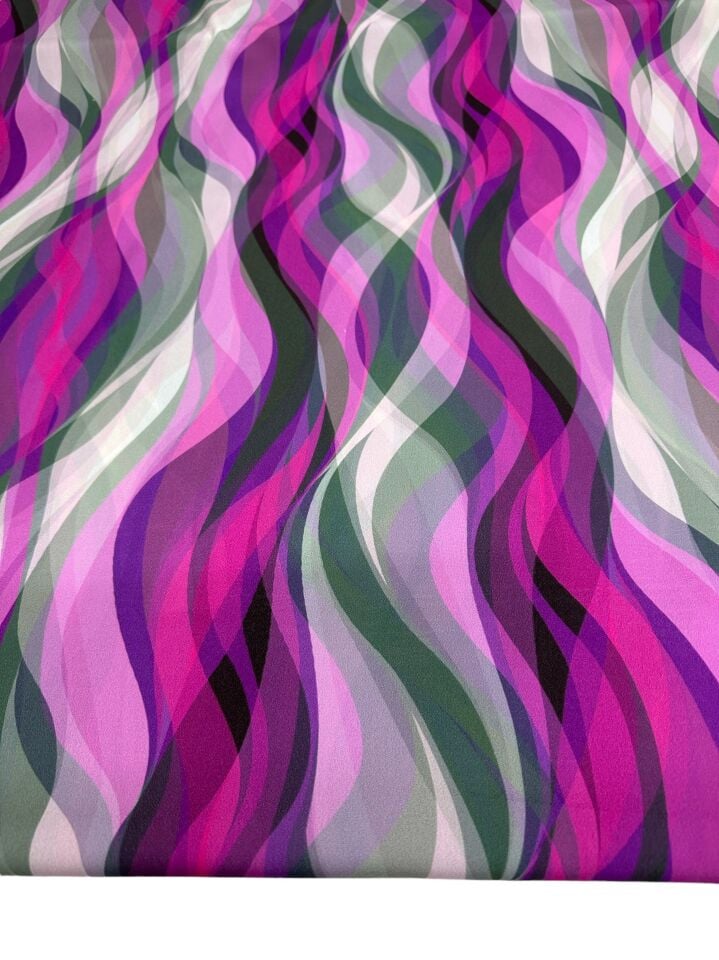 Liva Desen Elbiselik Gömleklik Krep Kumaş