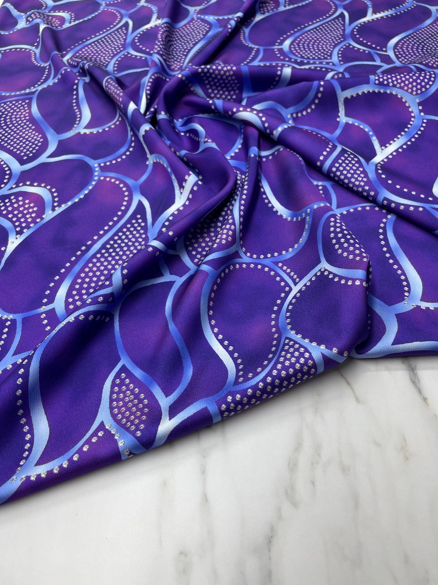 Viva Desen Elbiselik Gömleklik Tivil Saten Kumaş