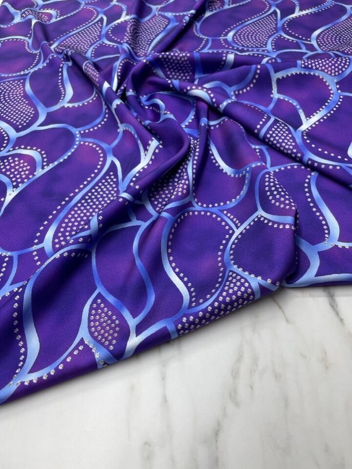 Viva Desen Elbiselik Gömleklik Tivil Saten Kumaş