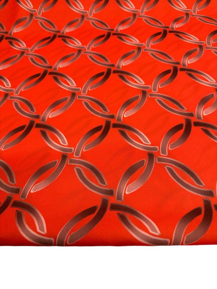 Diva Desen Elbiselik Gömleklik Krep Kumaş