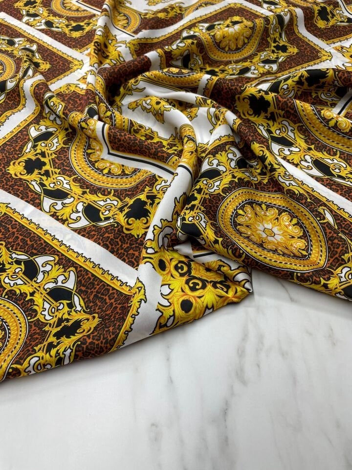 Verona Desen Elbiselik Gömleklik Tivil Saten Kumaş