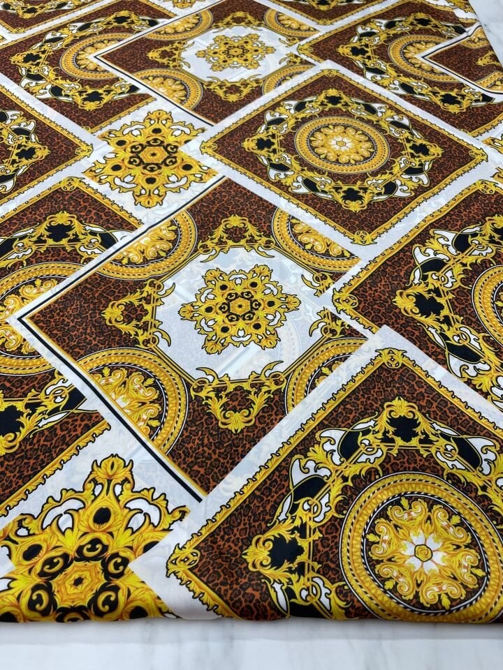 Verona Desen Elbiselik Gömleklik Tivil Saten Kumaş