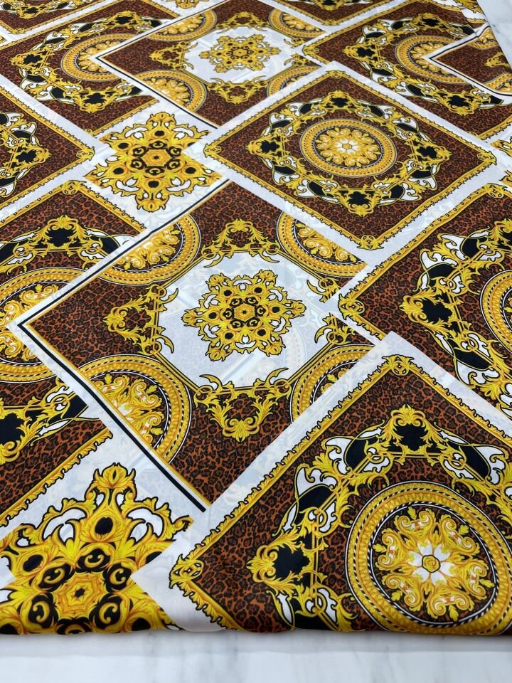 Verona Desen Elbiselik Gömleklik Tivil Saten Kumaş