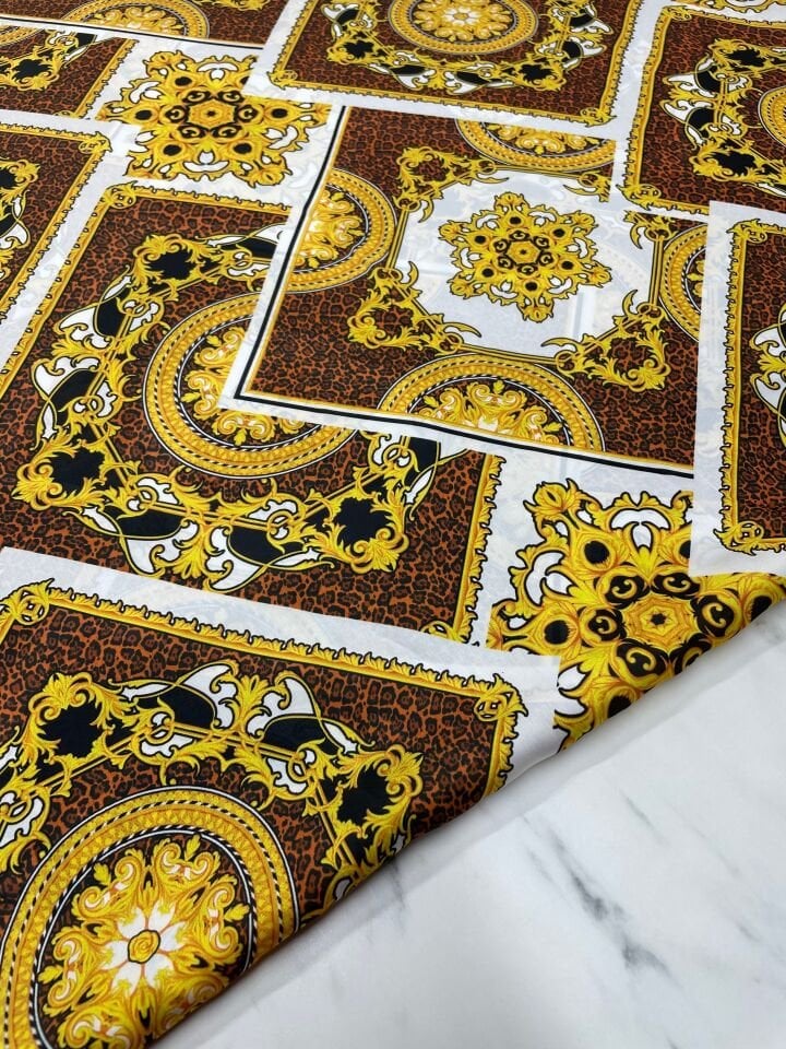 Verona Desen Elbiselik Gömleklik Tivil Saten Kumaş