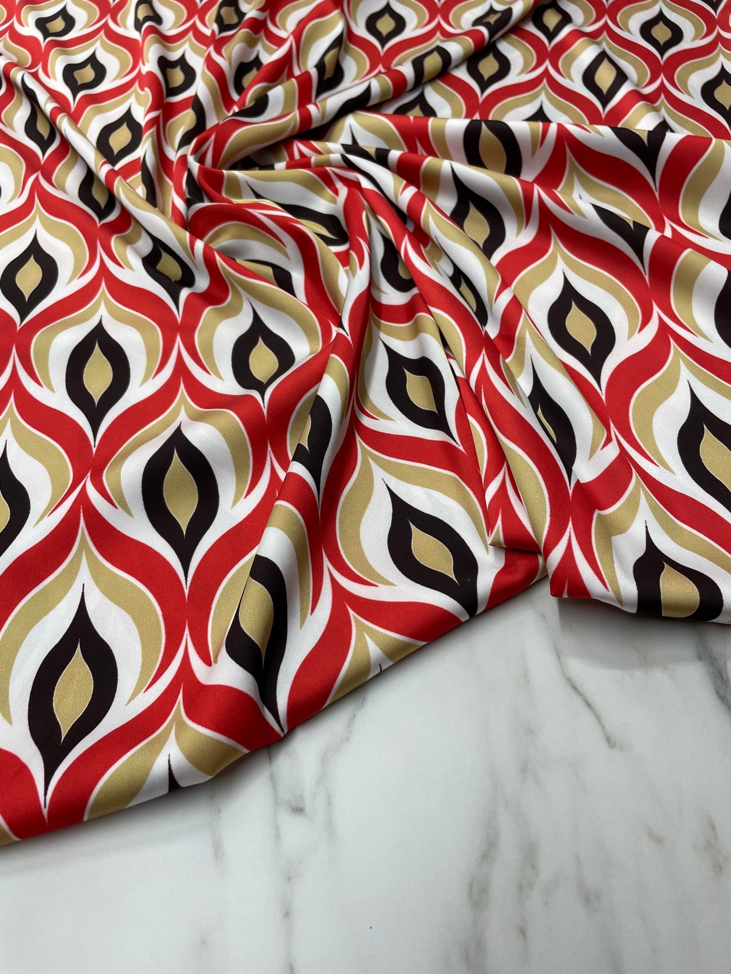 Damla Desen Elbiselik Gömleklik Tivil Saten Kumaş