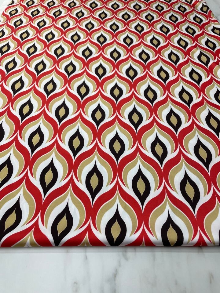 Damla Desen Elbiselik Gömleklik Tivil Saten Kumaş