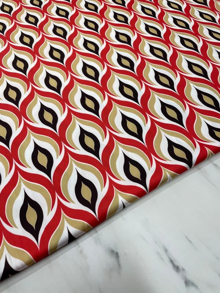 Damla Desen Elbiselik Gömleklik Tivil Saten Kumaş