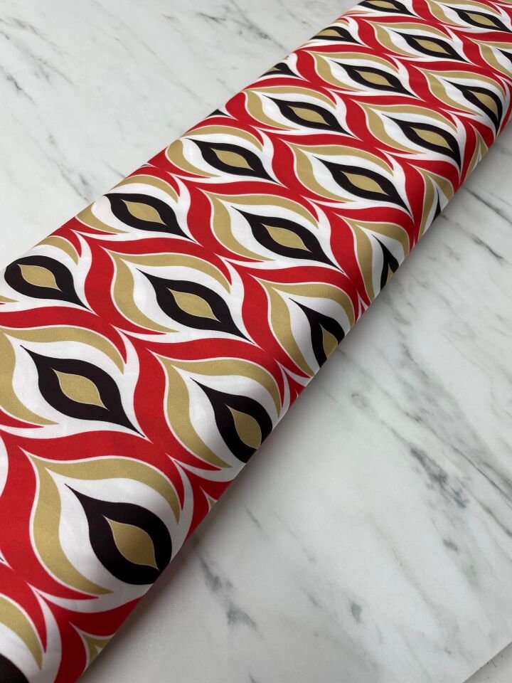 Damla Desen Elbiselik Gömleklik Tivil Saten Kumaş