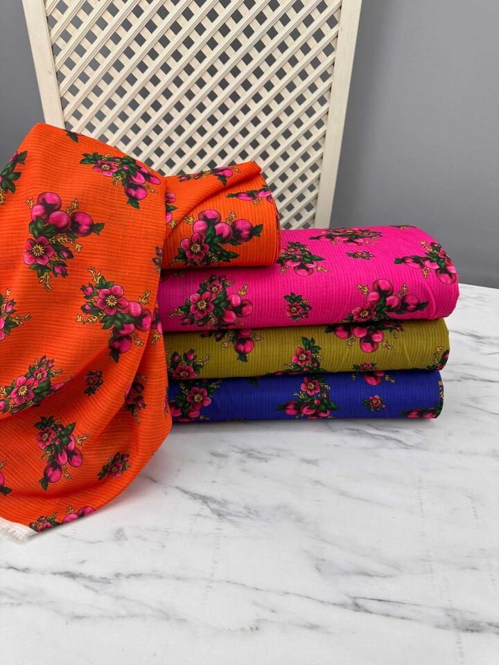 Otantik Desen Simli Dokuma Keten