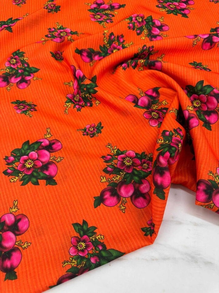 Otantik Desen Simli Dokuma Keten