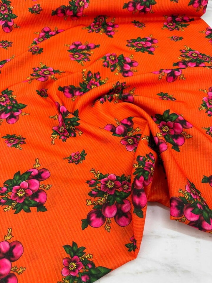 Otantik Desen Simli Dokuma Keten