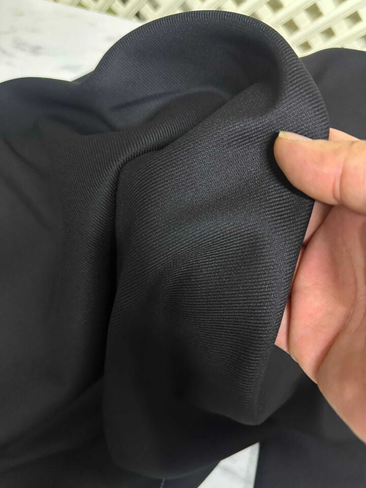 Siyah Gabardin Kumaş