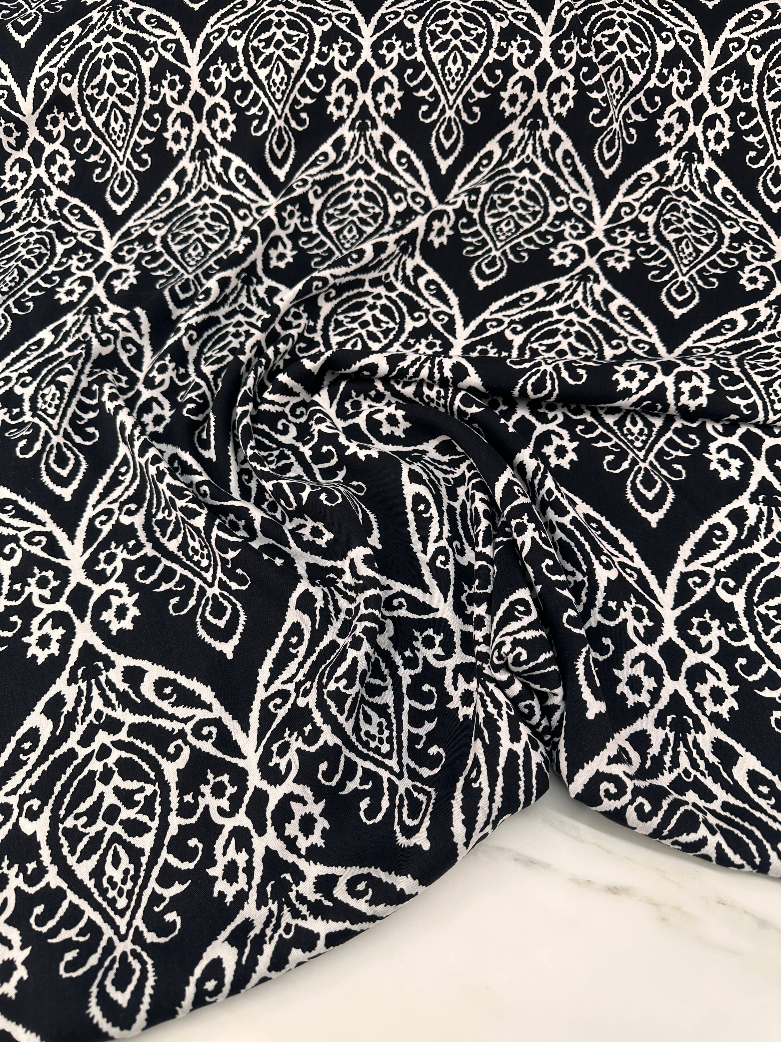 Desenli Viskon Elbise Etek Gömlek Şalvar