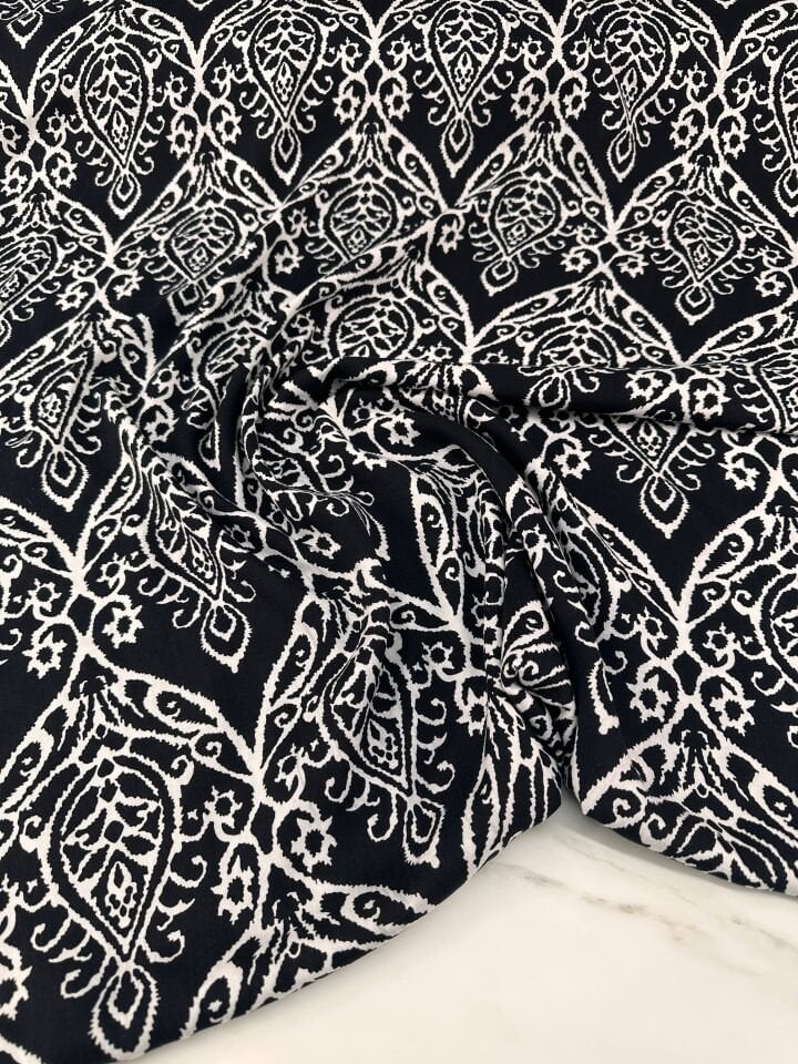 Desenli Viskon Elbise Etek Gömlek Şalvar