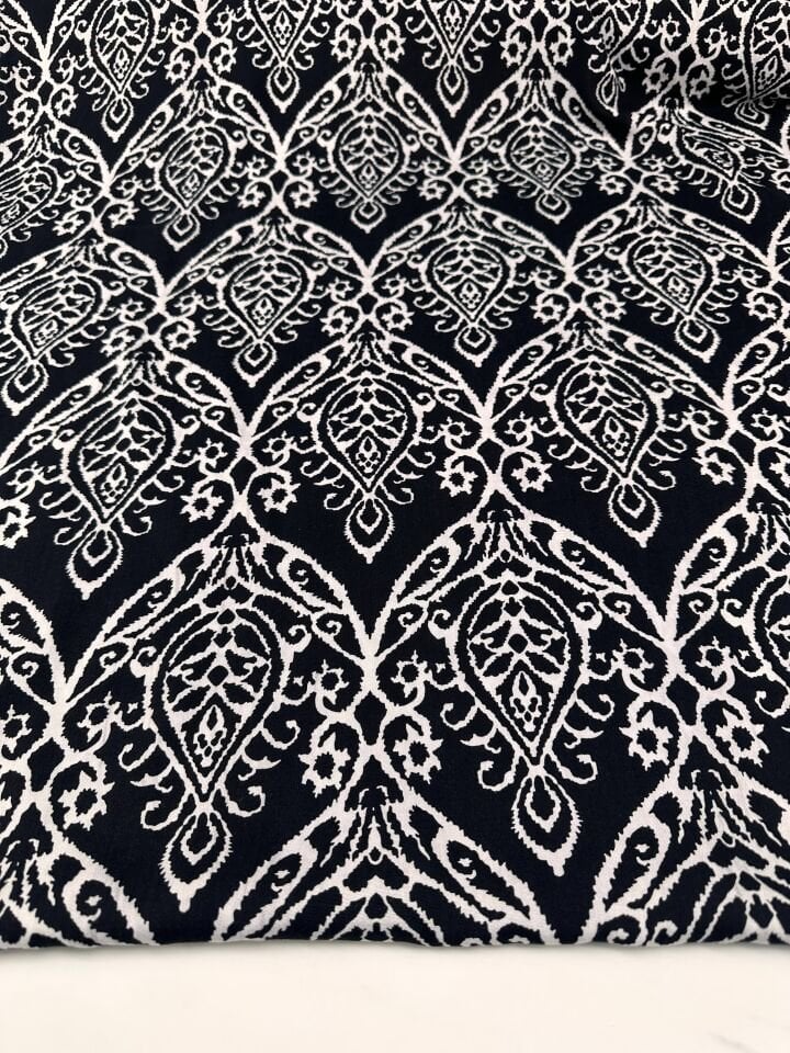 Desenli Viskon Elbise Etek Gömlek Şalvar