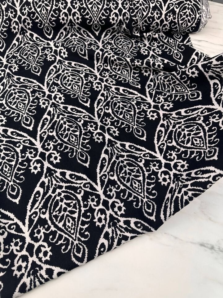 Desenli Viskon Elbise Etek Gömlek Şalvar