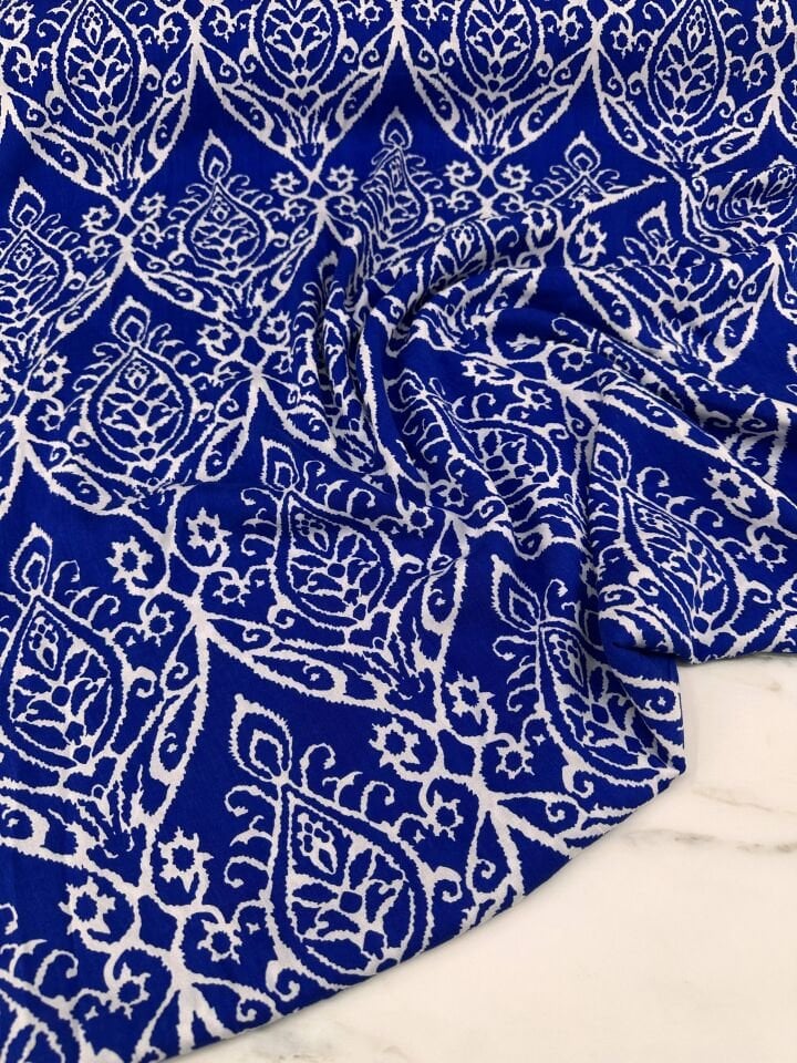 Desenli Viskon Elbise Etek Gömlek Şalvar