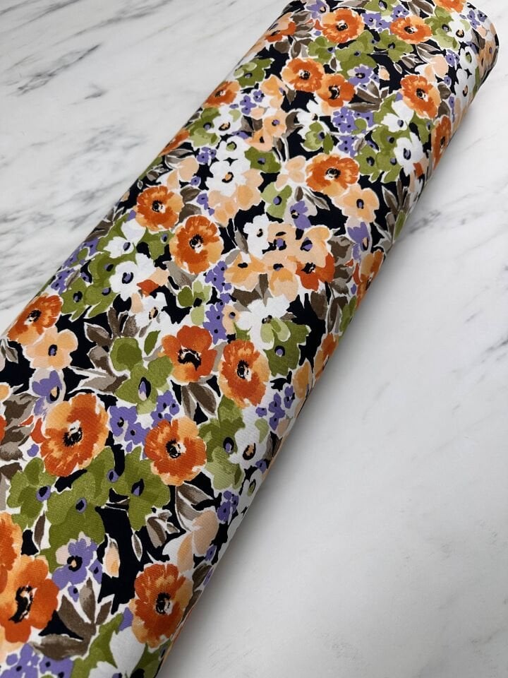 Desenli Viskon Elbise Etek Gömlek Şalvar