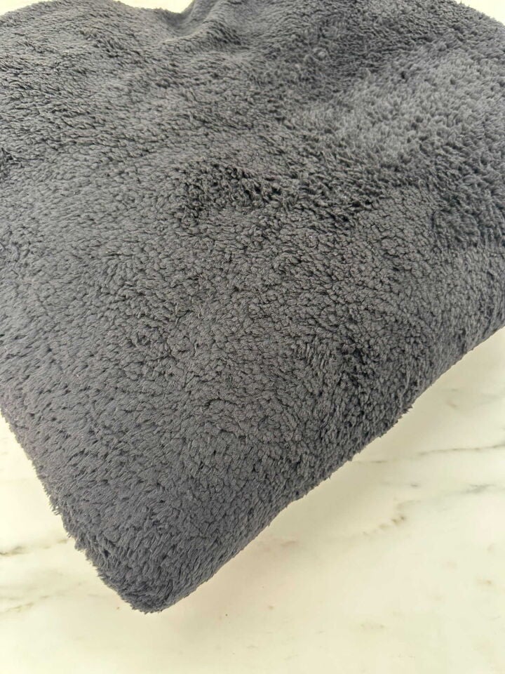 Siyah Çift Taraflı Welsoft Kumaş