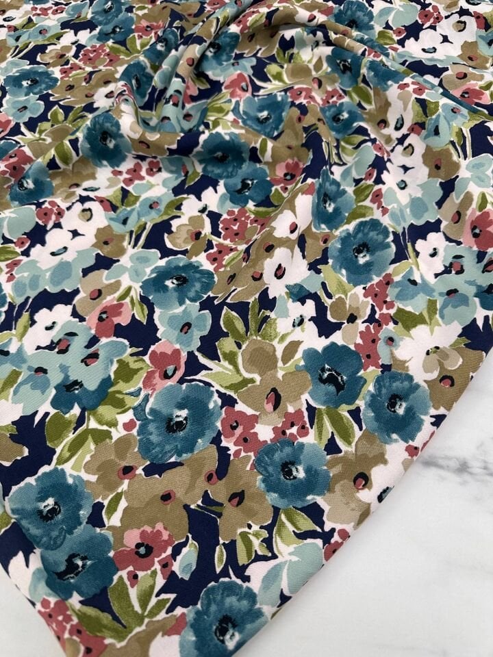 Desenli Viskon Elbise Etek Gömlek Şalvar