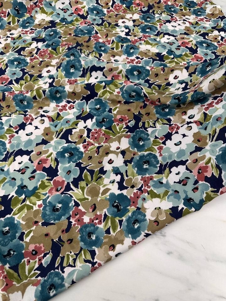 Desenli Viskon Elbise Etek Gömlek Şalvar