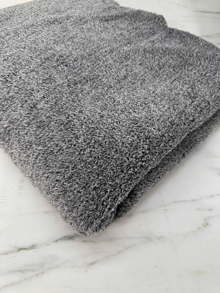 Gri Melaj Çift Taraflı Welsoft Kumaş