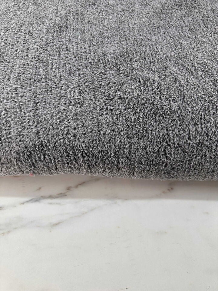 Gri Melaj Çift Taraflı Welsoft Kumaş