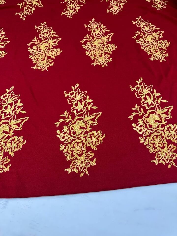 Motif Desen Viskon Elbise Etek Gömlek Şalvar