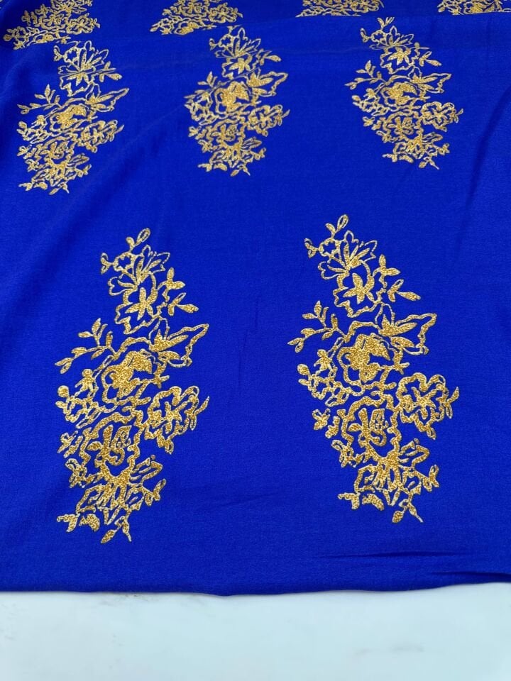 Motif Desen Viskon Elbise Etek Gömlek Şalvar