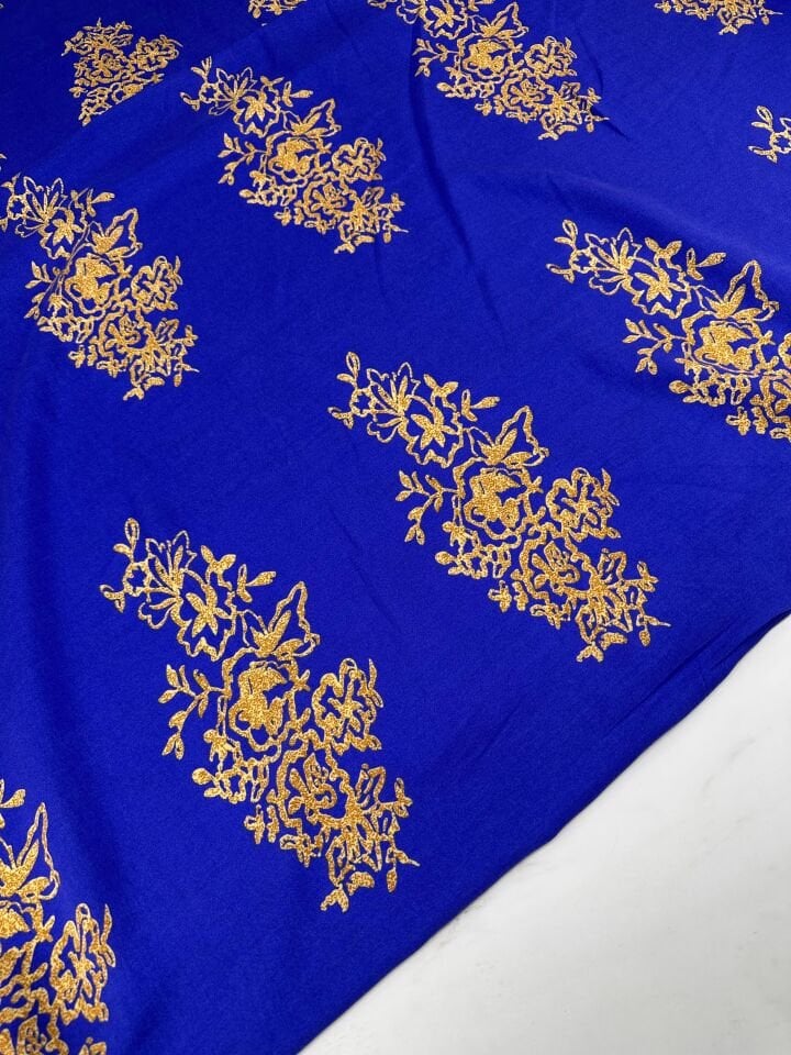 Motif Desen Viskon Elbise Etek Gömlek Şalvar