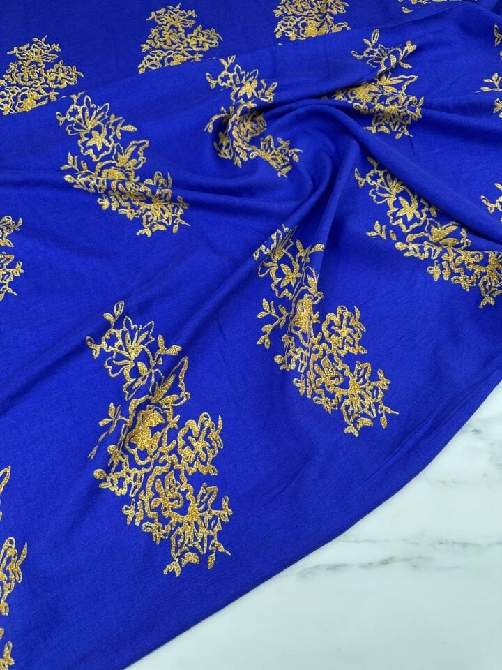 Motif Desen Viskon Elbise Etek Gömlek Şalvar