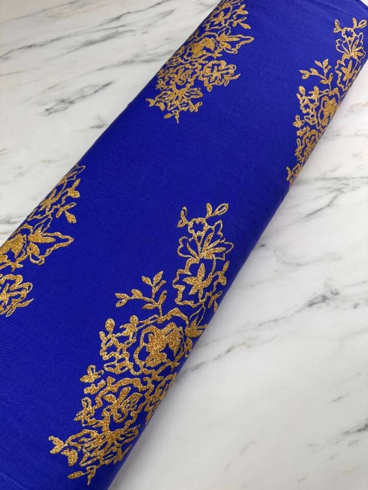 Motif Desen Viskon Elbise Etek Gömlek Şalvar