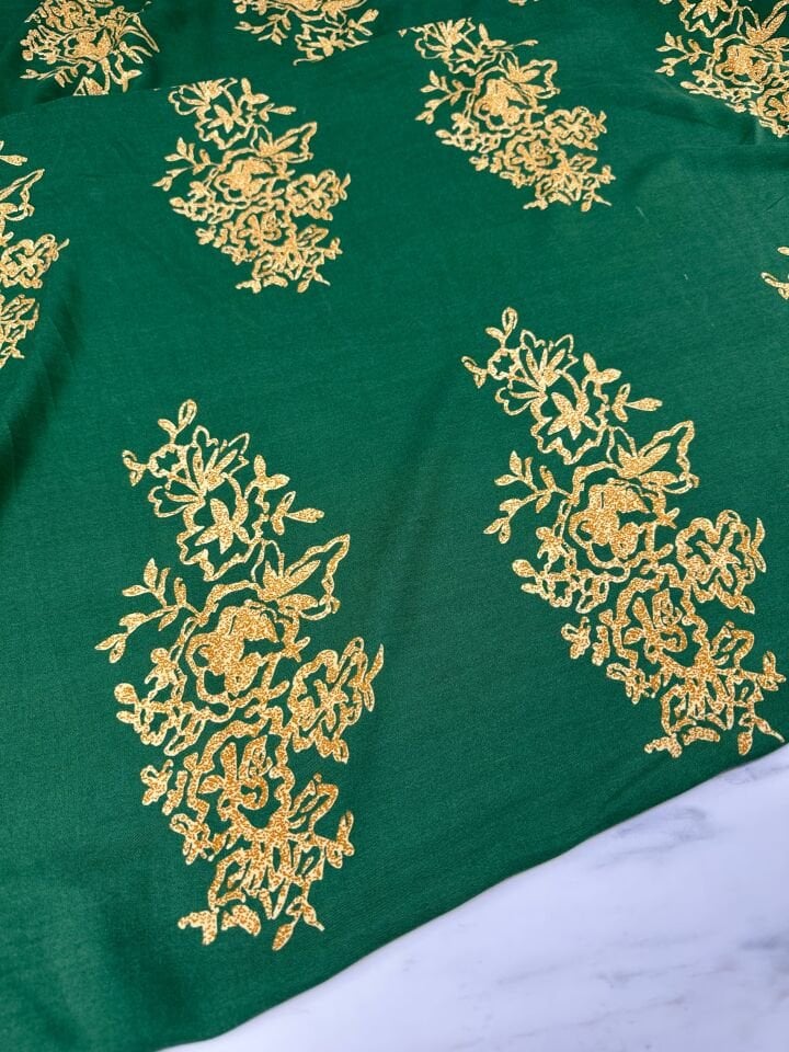 Motif Desen Viskon Elbise Etek Gömlek Şalvar