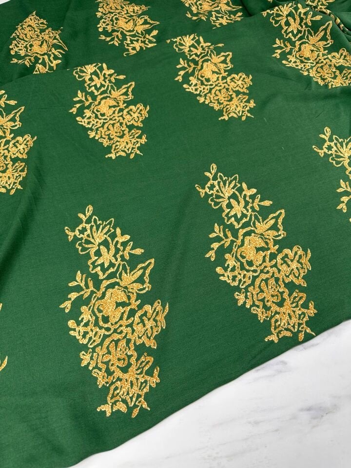 Motif Desen Viskon Elbise Etek Gömlek Şalvar